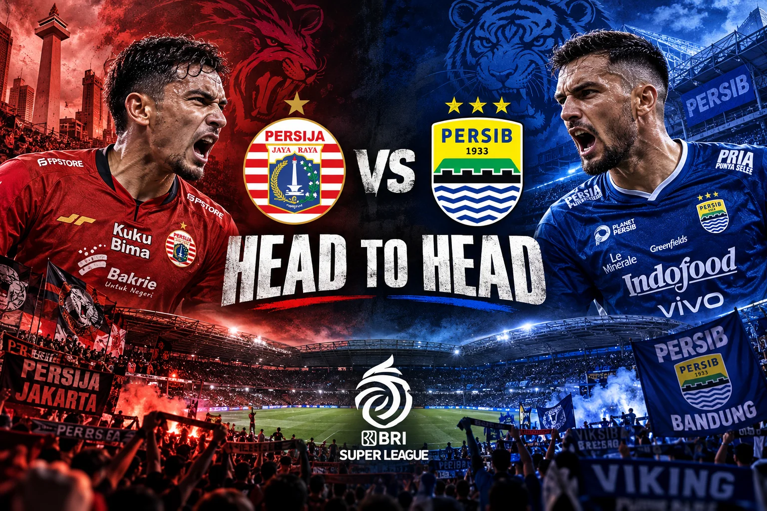 Head to Head Persija vs Persib Sepanjang Sejarah Sejak 1994